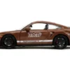 Porsche 911 Turbo Brown and Brown M&M Diecast Figure M&M s Hollywood Rides Series 1/24 Diecast Model Car Jada 34624
