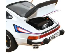 1980 Porsche 911 Turbo 3.3 White with Blue and Red Graphics 1/18 Diecast Model Car by Norev