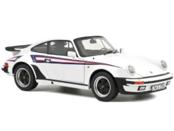 1980 Porsche 911 Turbo 3.3 White with Blue and Red Graphics 1/18 Diecast Model Car by Norev