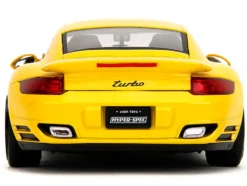 Porsche 911 Turbo (997) Yellow with Carbon Hood