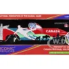 Prevost H3-45 Coach Bus "Canada National Soccer Team" Red with Graphics "International Federation of the Global Game" Series Limited Edition to 504 pieces Worldwide 1/87 (HO) Diecast Model by Iconic Replicas