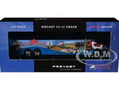 Prevost H3-45 Coach Bus "Great Canadian Coaches" Blue with Graphics Limited Edition 1/87 (HO) Diecast Model by Iconic Replicas