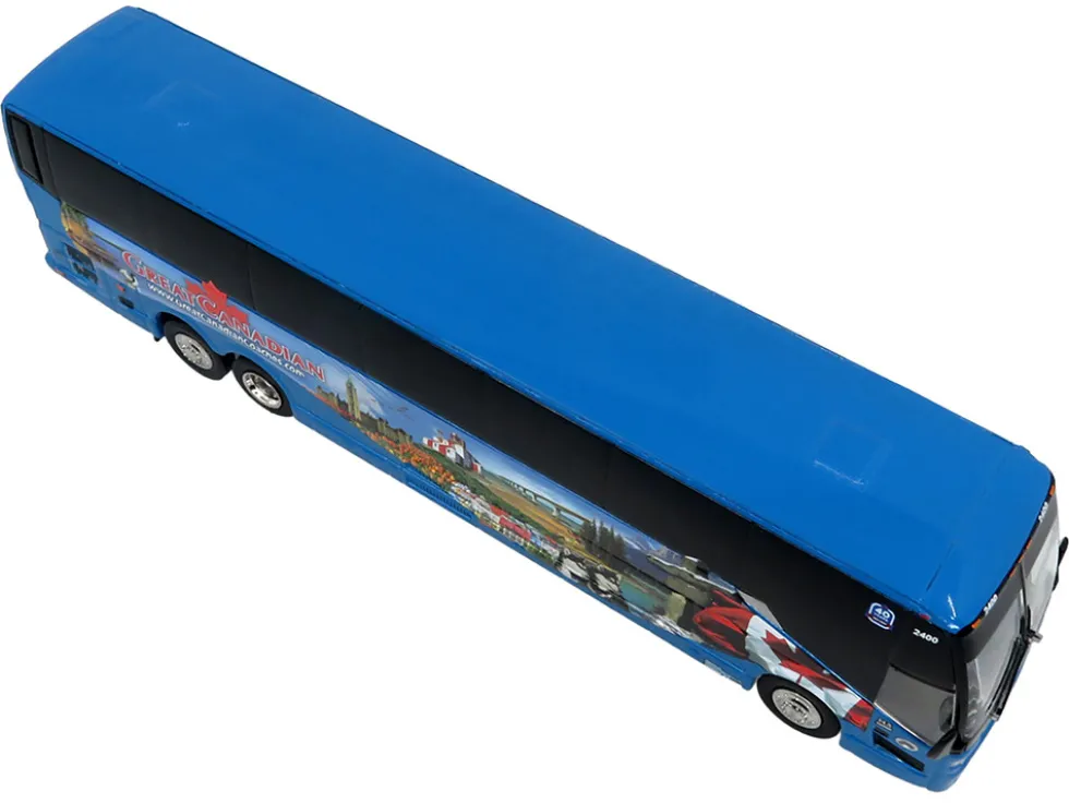 Prevost H3-45 Coach Bus "Great Canadian Coaches" Blue with Graphics Limited Edition 1/87 (HO) Diecast Model by Iconic Replicas