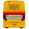 Prevost H3-45 Coach Bus "Tornado Bus Company" Yellow with Graphics Limited Edition 1/87 (HO) Diecast Model by Iconic Replicas