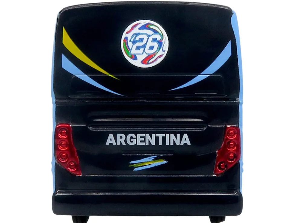 Prevost X3-45 Coach Bus "Argentina National Football Team" Blue with Graphics "International Federation of the Global Game" Series Limited Edition to 504 pieces Worldwide 1/87 (HO) Diecast Model by Iconic Replicas