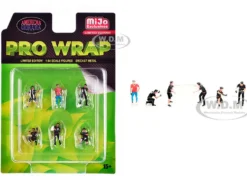 Pro Wrap 6 piece Diecast Figure Set (6 Figures) Limited Edition for 1/64 Scale Models by American Diorama