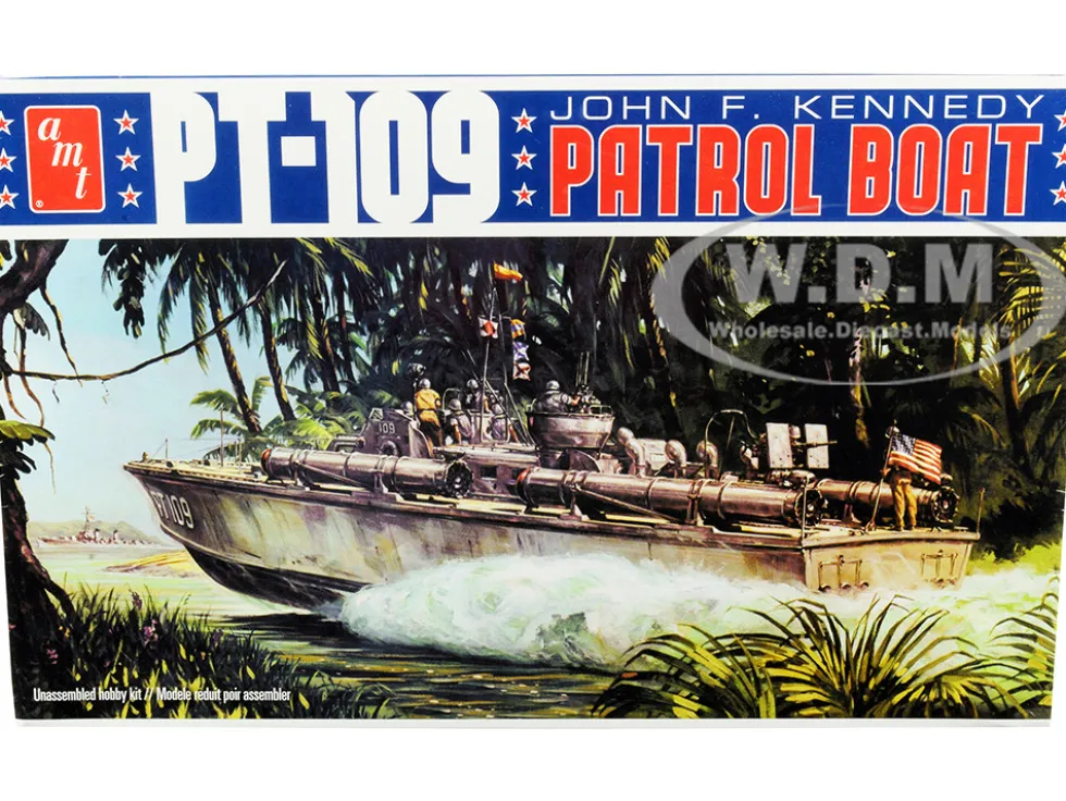 PT-109 John F. Kennedy World War II Patrol Boat 1/64 Scale Model AMT AMT1233