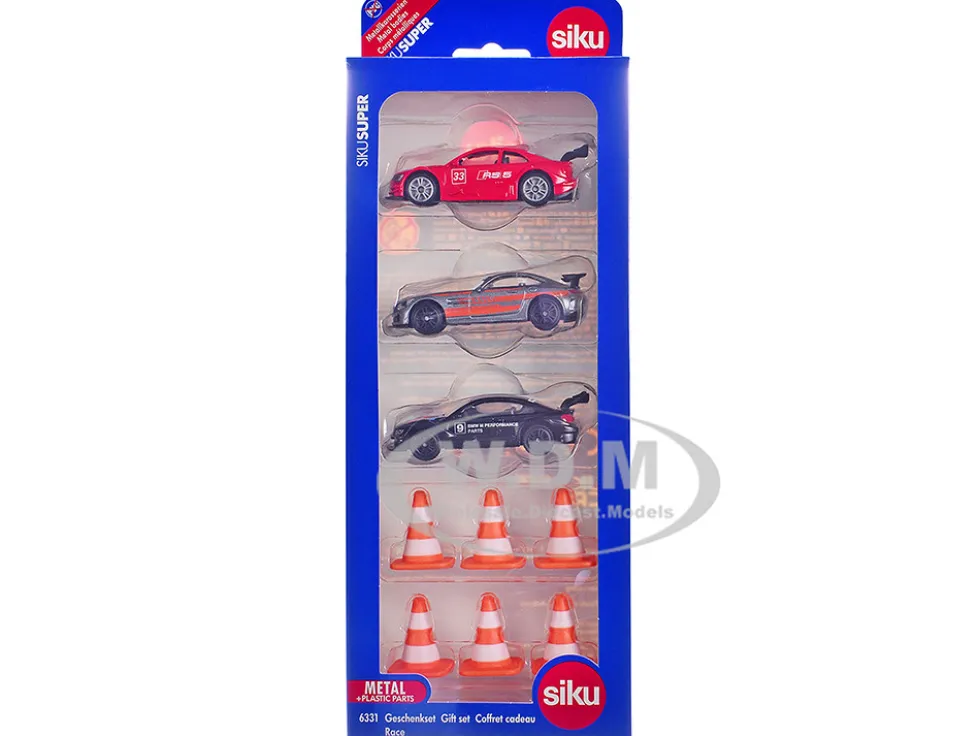 Race Cars 3 Car Set Diecast Models by Siku