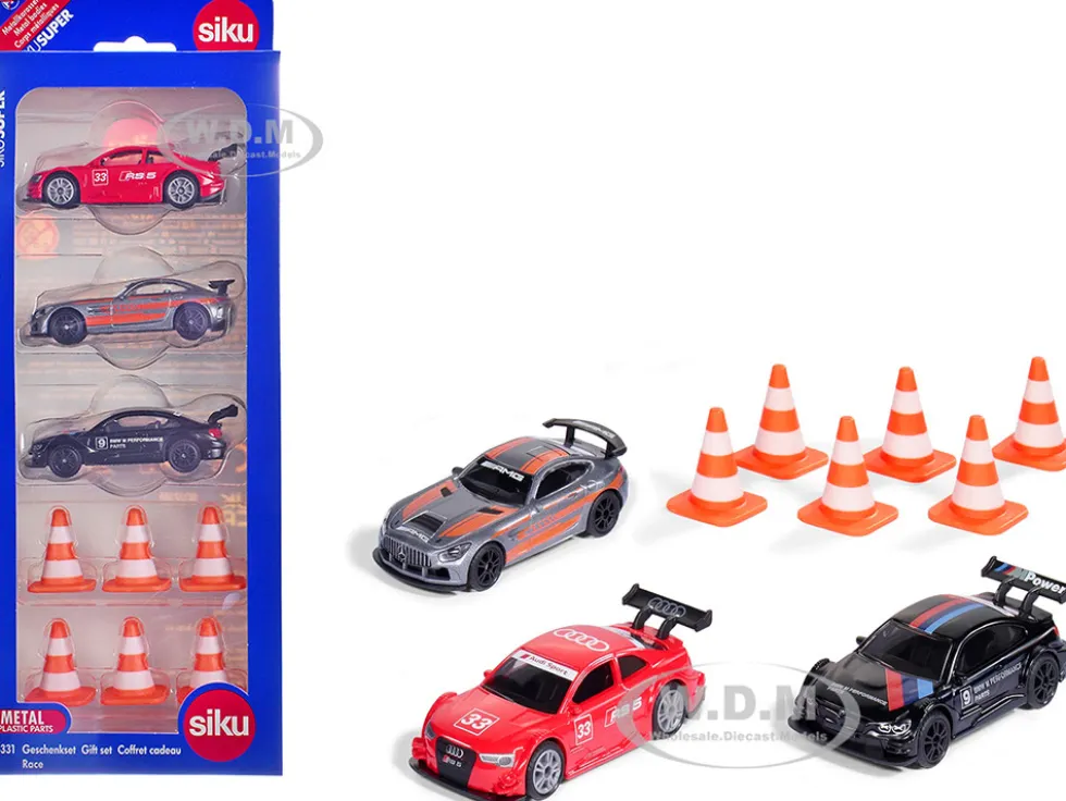 Race Cars 3 Car Set Diecast Models by Siku