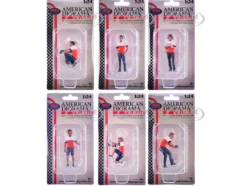 Race Crew 6 piece Figure Set for 1/24 Scale Models by American Diorama