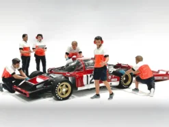 Race Crew 6 piece Figure Set for 1/18 Scale Models by American Diorama
