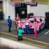 Race Day 2 6 piece Diecast Figure Set 1/64 Scale Models Tarmac Works American Diorama T64F-001-PK