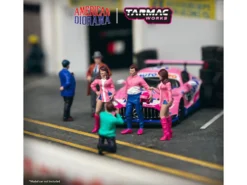 Race Day 2 6 piece Diecast Figure Set 1/64 Scale Models Tarmac Works American Diorama T64F-001-PK