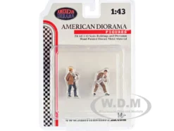 Race Day Two Diecast Figures Set 4 1/43 Scale Models American Diorama 38362