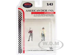 Race Day Two Diecast Figures Set 3 1/43 Scale Models American Diorama 38361