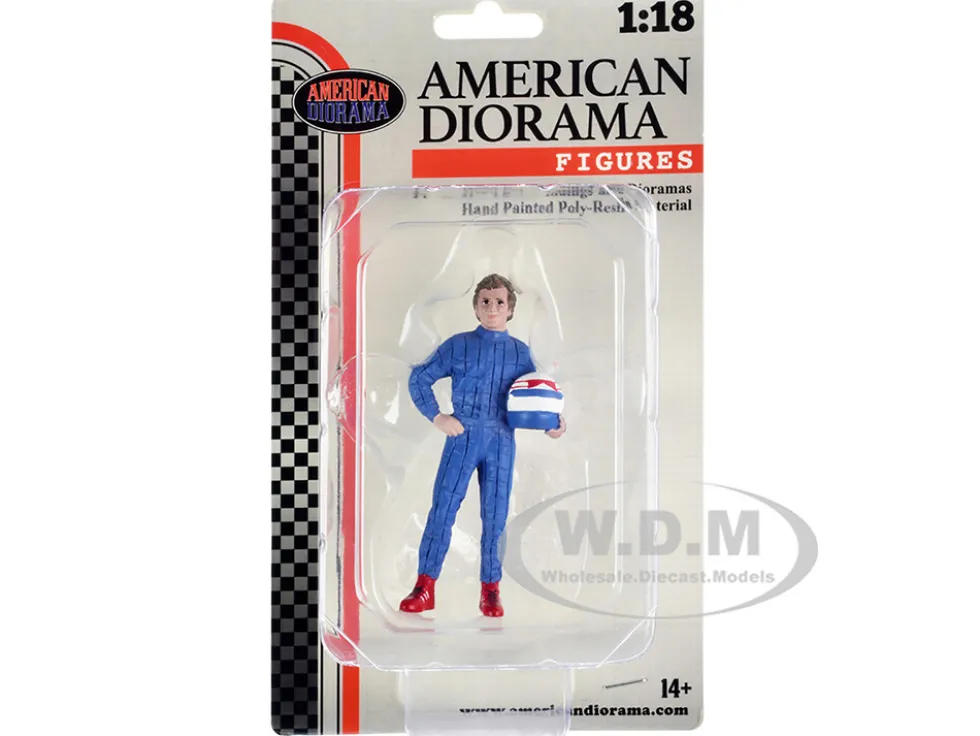 Racing Legends 80's Figure B for 1/18 Scale Models American Diorama 76354