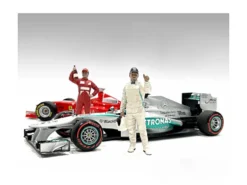 Racing Legends 2000's Figures A and B Set of 2 for 1/18 Scale Models American Diorama 76357-76358