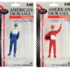 Racing Legends 90's Figures A and B Set of 2 for 1/18 Scale Models American Diorama 76355-76356