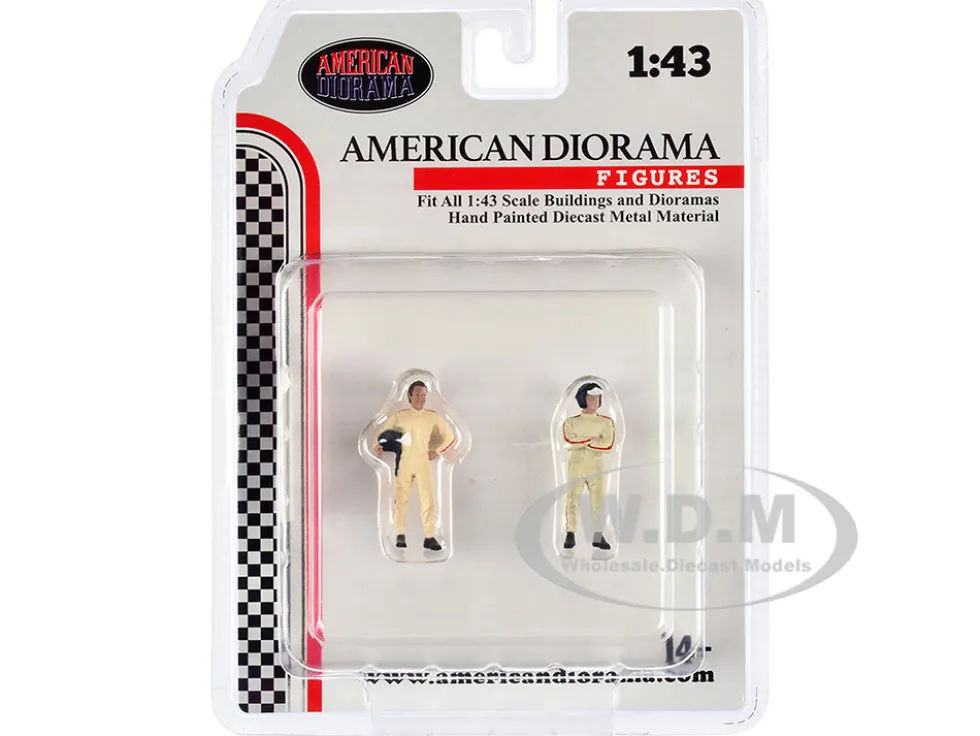 Racing Legends 60's Set 2 Diecast Figures 1/43 Scale Models American Diorama 76448