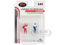 Racing Legends 90's Set of 2 Diecast Figures for 1/43 Scale Models American Diorama 76451