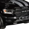 2019 RAM 1500 Laramie Crew Cab Pickup Truck Black Silver Stripes 1/24 Diecast Model Car Motormax 79357