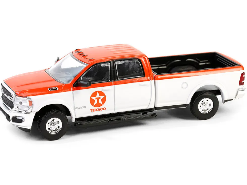 2023 Ram 2500 Pickup Truck "Texaco" Orange and White "Texaco Special Edition" Series 1 1/64 Diecast Model Car by Greenlight