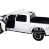 2019 RAM 1500 Rebel Crew Cab Pickup Truck White 1/24 Diecast Model Car Motormax 79358