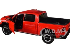 2019 RAM 1500 Rebel Crew Cab Pickup Truck Red 1/24 Diecast Model Car Motormax 79358