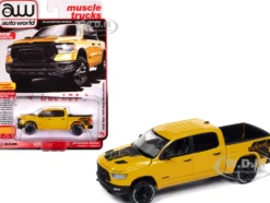 2023 Ram 1500 Rebel Havoc Edition Pickup Truck Baja Yellow "Muscle Trucks" Series 1/64 Diecast Model Car by Auto World