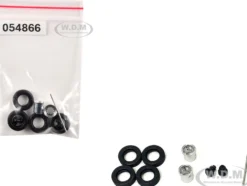 Rear Hypoid Wheelset Chrome 1/87 (HO) Plastic Model by Promotex