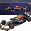 Red Bull Racing RB20 #1 Max Verstappen "Oracle" Winner Formula One F1 Championship "Drivers' Champion" (2024) with Display Case 1/24 Diecast Model Car by Bburago