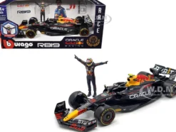 Red Bull Racing RB19 #11 Sergio Perez "Oracle" Formula One F1 Championship "Constructor Champions" (2023) with Driver Figure 1/24 Diecast Model Car by Bburago