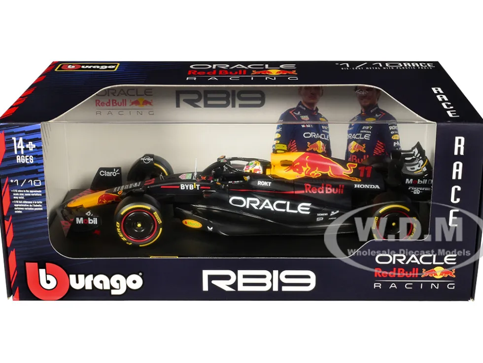 Red Bull Racing RB19 #11 Sergio Perez "Oracle" Formula One F1 World Championship (2023) "Race" Series 1/18 Diecast Model Car by Bburago