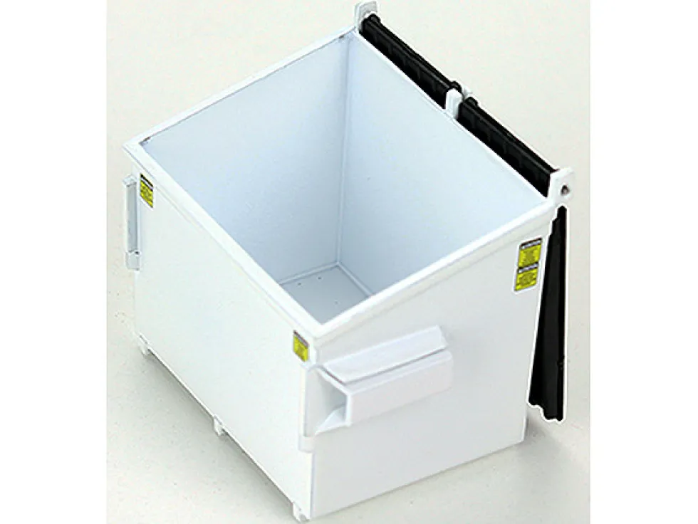 Refuse Trash Bin White 1/34 Diecast Model First Gear 90-0581