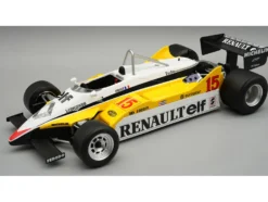 Renault RE30B #15 Alain Prost Winner Formula One F1 "South Africa GP" (1982) "Mythos Series" with Display Case Limited Edition to 50 pieces Worldwide 1/18 Model Car by Tecnomodel