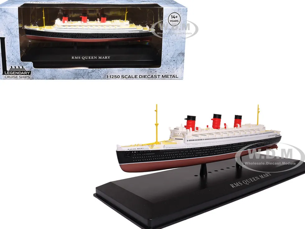 RMS Queen Mary Passenger Ship 1/1250 Diecast Model by Legendary Cruise Ships