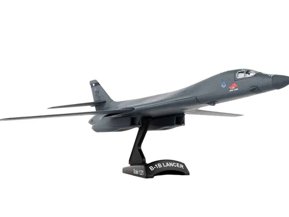 Rockwell International B 1B Lancer Bomber Aircraft Boss Hawg United States Air Force 1/221 Diecast Model Airplane Postage Stamp PS5404-2