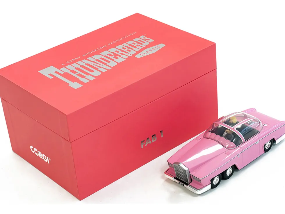 Rolls Royce FAB 1 Pink with Figures "Thunderbirds" (1965-1966) TV Series "F.A.B. Collection" Diecast Model Car by Corgi