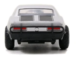Roman's Chevrolet Camaro Z/28 Silver Black Stripes Fast & Furious 7 2015 Movie 1/32 Diecast Model Car Jada 97186