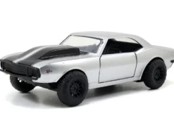 Roman's Chevrolet Camaro Z/28 Silver Black Stripes Fast & Furious 7 2015 Movie 1/32 Diecast Model Car Jada 97186