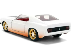 Roman's Ford Mustang White with Black Stripes and Red Interior (Dirty Version)