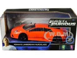 Roman's Lamborghini Murcielago Orange Fast & Furious Movie 1/24 Diecast Model Car Jada 30765
