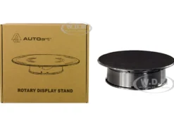 Rotary Display Stand Small 8 Inches Black Top 1/64 1/43 1/32 1/24 Scale Models Autoart 98017