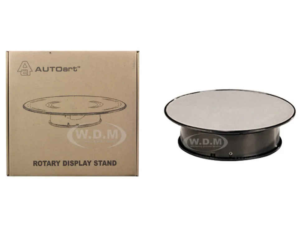 Rotary Display Turn Table 8 Inches with Silver Top 1/43, 1/64, 1/32, 1/24 Autoart 98018