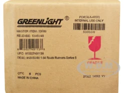 Route Runners Set 6 Vans Series 5 1/64 Diecast Model Cars Greenlight 53050