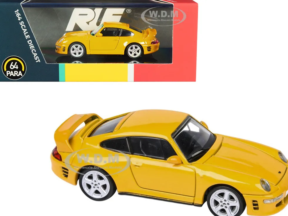 RUF CTR2 Blossom Yellow 1/64 Diecast Model Car Paragon Models PA-55372