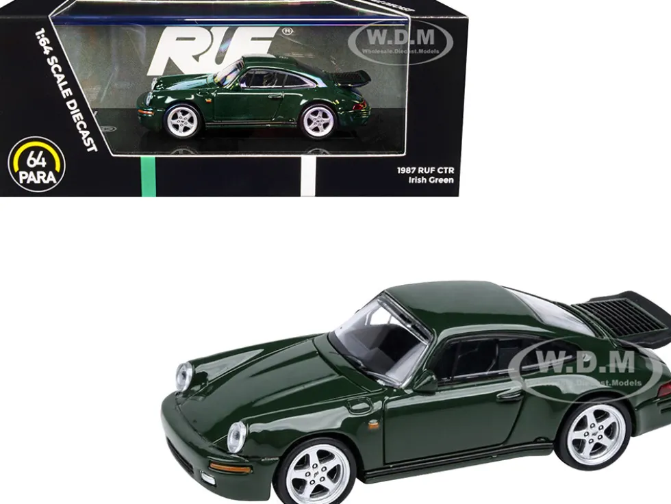 1987 RUF CTR Irish Green 1/64 Diecast Model Car Paragon Models PA-55295