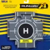 Runway Intersections 2 Piece Set for Diecast Models Runway24 RW900