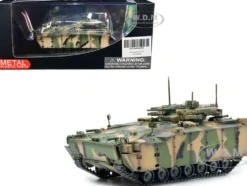 Russian Object 695 Kurganets 25 Infantry Fighting Vehicle with Four Kornet EM Guided Missiles Camouflage 1/72 Diecast Model Panzerkampf 12205PB