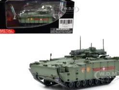 Russian Object 695 Kurganets 25 Infantry Fighting Vehicle with Four Kornet EM Guided Missiles Moscow Victory Day Parade 1/72 Diecast Model Panzerkampf 12205PA